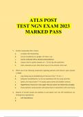 ATLS POST TEST NGN EXAM 2023 MARKED PASS    