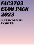 FAC3703 EXAM PACK 2023