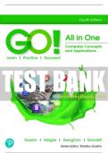 Test Bank For GO! All in One: Computer Concepts and Applications 4th Edition All Chapters - 9780135438978