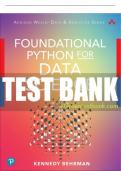 Test Bank For Foundational Python for Data Science 1st Edition All Chapters - 9780137605675