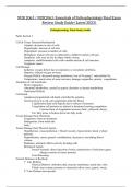 NUR 2063 / NUR2063: Essentials of Pathophysiology Final Exam Review Study Guide (Latest 2023) 