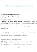 ATI Proctored Exam: Community Health (Public Health)