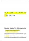 MED SURGE RESPIRATORY ATI 2023-2024