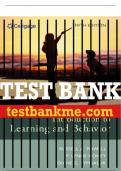 Test Bank For Introduction to Learning and Behavior - 5th - 2017 All Chapters - 9781305652941