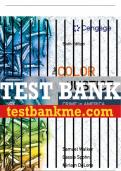 Test Bank For The Color of Justice: Race, Ethnicity, and Crime in America - 6th - 2018 All Chapters - 9781337091862