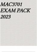 MAC3701 EXAM PACK 2023