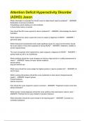 HESI Attention Deficit Hyperactivity Disorder (ADHD) Exam Items  2023/2024  V1,v2,v3,v4 |BUNDLED ALL TOGETHER!!!Questions & Answers(100% Verified Answers)| Complete Actual Exams  A+ Graded In Full Pack!!!!!