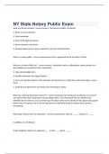 NY State Notary Public Exam 2023 with 100% correct answers