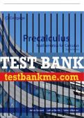 Test Bank For Precalculus: Mathematics for Calculus - 8th - 2024 All Chapters - 9780357753637