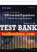 Test Bank For A First Course in Differential Equations with Modeling Applications - 12th - 2024 All Chapters - 9780357760192