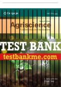 Test Bank For Agriscience Fundamentals & Applications, 7th Student Edition - 7th - 2024 All Chapters - 9780357875575