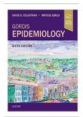 Test Bank for Gordis Epidemiology 6th Edition by David D Celentano||ISBN-10 0323552293||ISBN-13 978-0275972165||All Chapters||A+ guide