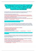 ATI Fundamental Proctored Exam 2019 Actual Exam  with All Questions and Answers Updated 2023-2024  Latest New Version/ ATI RN Fundamentals 2019  Proctored Exam with Rationale