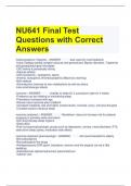 NU641 Final Test Questions with Correct Answers  