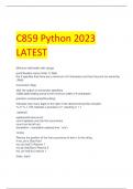 C859 Python 2023  LATEST