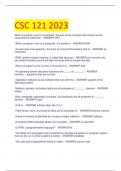 CSC 121 2023