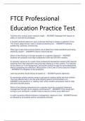 FTCE Professional  Education Practice Test SOTUTIONS 2023/2024