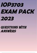 IOP3703 EXAM PACK 2023