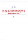 Test Bank For Medical Surgical Nursing 5th Edition By Holly K. Stromberg Chapter 1-49 Newest Version 2023