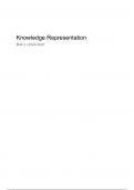 Samenvatting - Knowledge Representation (XM_0059)