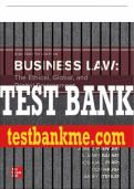 Test Bank For Business Law: The Ethical, Global, and Digital Environment, 18th Edition All Chapters - 9781260736892