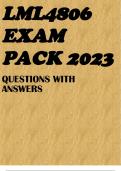 LML4806 EXAM PACK 2023