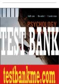 Test Bank For Psychology in Action, 12th Edition All Chapters - 9781119394839