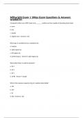 Millwright Exam 1 100qs Exam Questions & Answers Graded A+