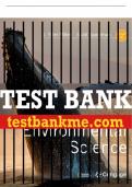 Test Bank For Environmental Science - 16th - 2019 All Chapters - 9781337569613