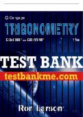 Test Bank For Trigonometry - 11th - 2022 All Chapters - 9780357455210