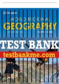 Test Bank For World Regional Geography - 7th - 2022 All Chapters - 9780357034071