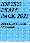 IOP3702 EXAM PACK 2023