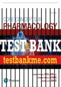 Test Bank For Core Concepts in Pharmacology 5th Edition All Chapters - 9780134514161