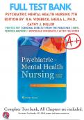 Psychiatric Mental Health Nursing 7th 8th Edition Videbeck Test Bank