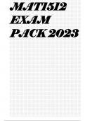 MAT1512 EXAM PACK 2023