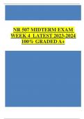 NR 507 MIDTERM EXAM WEEK 4 – QUESTION AND ANSWERS (Verified Answers) Download To Score A