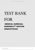 TEST BANK FOR MEDICAL SURGICAL NURSING 8TH EDITION IGNAVATICIUS.