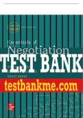 Test Bank For Essentials of Negotiation, 7th Edition All Chapters - 9781260399455