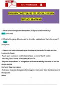 Pharmacology NURS 251 Module 8 Exam (2024 / 2025) portage learning/ ABCnursing/Geneva College Questions and Verified Answers, 100% Guarantee Pass