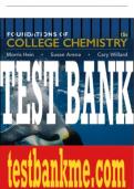 Test Bank For Foundations of College Chemistry, 15th Edition All Chapters - 9781119227946