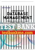 Test Bank For Concepts of Database Management - 10th - 2021 All Chapters - 9780357422083