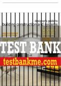 Test Bank For Designer's Guide to Building Construction and Systems 1st Edition All Chapters - 9780133003253