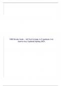 NIH Stroke Scale – All Test Groups A-F (patients 1-6) Answer key Updated Spring 2023.