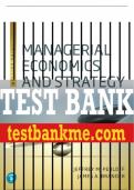 Test Bank For Managerial Economics and Strategy 3rd Edition All Chapters - 9780135640869