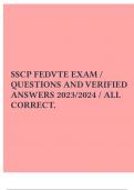 SSCP FEDVTE EXAM / QUESTIONS AND VERIFIED ANSWERS 2023/2024 / ALL CORRECT