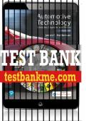 Test Bank For Automotive Technology: Principles, Diagnosis, and Service 6th Edition All Chapters - 9780135257272