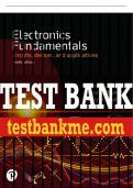 Test Bank For Electronics Fundamentals: Circuits, Devices & Applications 9th Edition All Chapters - 9780137467839