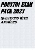 PDU3701 EXAM PACK 2023