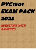 PYC1501 EXAM PACK 2023