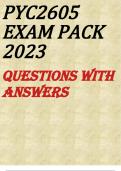 PYC2605 EXAM PACK 2023